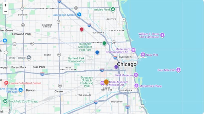 NestMap territory and route view